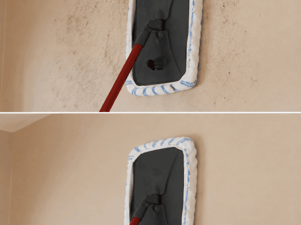 Große Wandflächen mit dem Mopp reinigen statt mit dem Schwamm