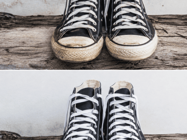 Schlammflecken auf Stoff-Sneakern entfernen: So werden Schuhe und weiße Sohlen wieder sauber