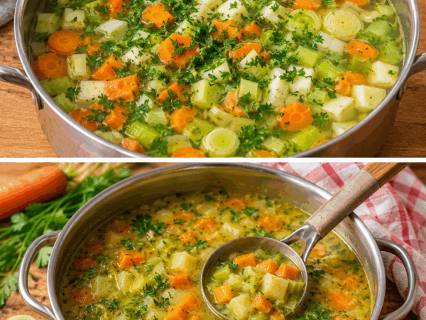 Diese herzhafte Gemüsesuppe macht angenehm satt – einfach, günstig und voller Geschmack