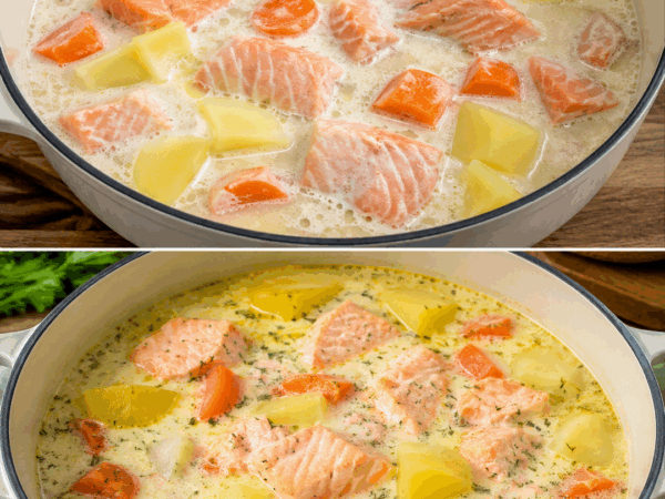 Cremige Lachssuppe mit Kartoffeln – so einfach wird sie herrlich zart und aromatisch