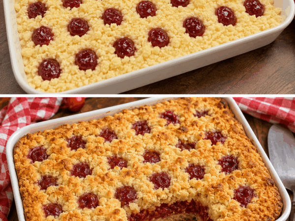 Saftiger Kirsch-Streuselkuchen vom Blech – knusprig, fruchtig und herrlich einfach