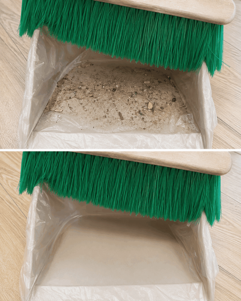 Der geniale Plastiktüten-Trick für den Besen: So bleiben Haare und Staub daran hängen, statt sich in den Borsten zu verfangen