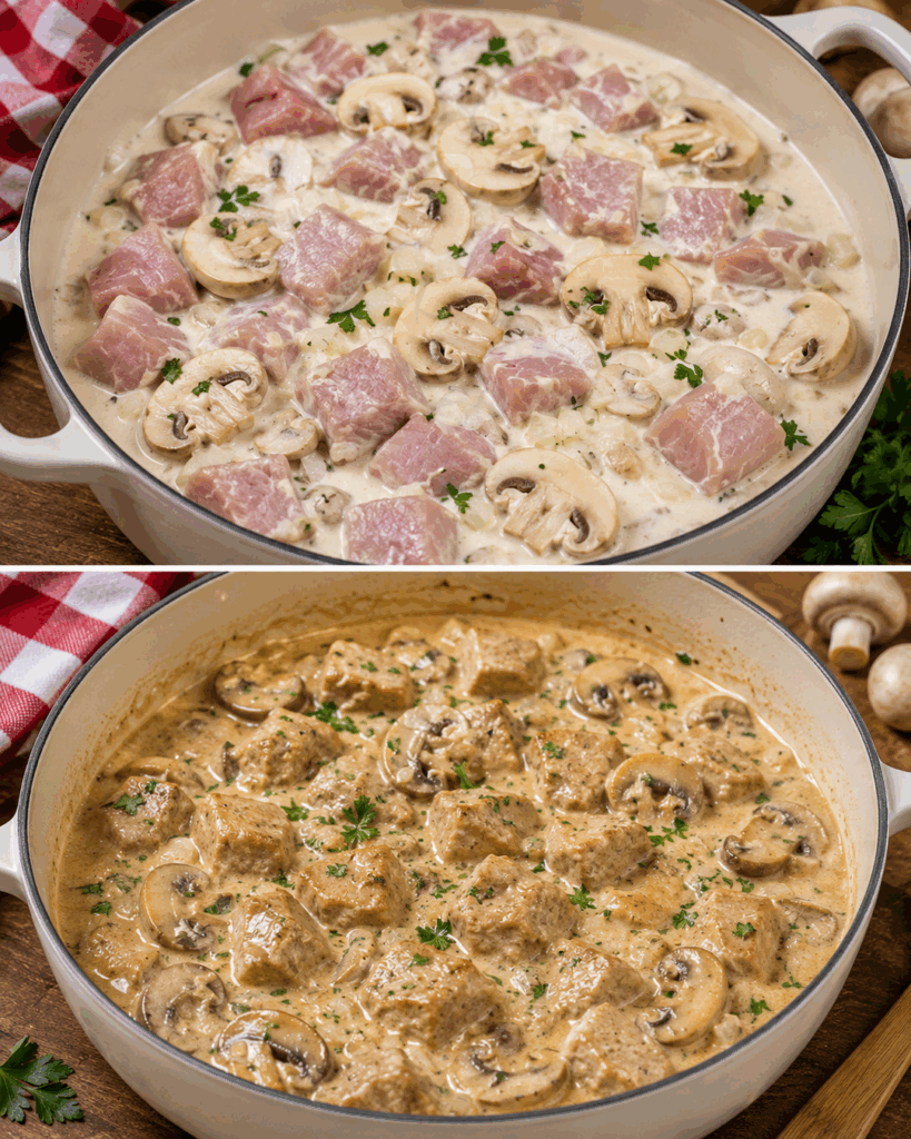 Cremiges Schweinefilet mit Champignons – zartes Familiengericht in feiner Rahmsoße