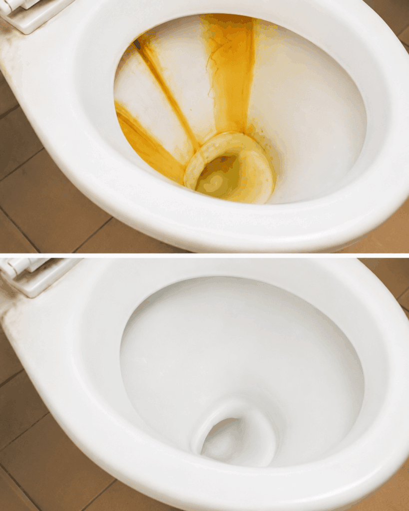 Vergilbte Toilette wieder weiß: So lösen Sie selbst hartnäckige Ablagerungen sicher
