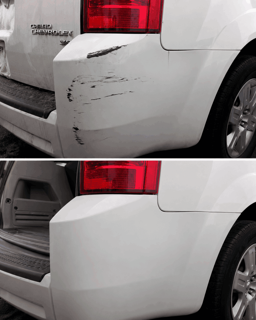 Schwarze Schrammen am weißen Auto? So lassen sich oberflächliche Spuren am Stoßfänger schonend entfernen