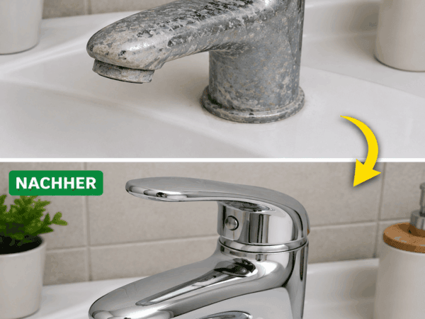 Verkalkter Wasserhahn? Mit dieser einfachen Methode glänzt er wieder wie neu