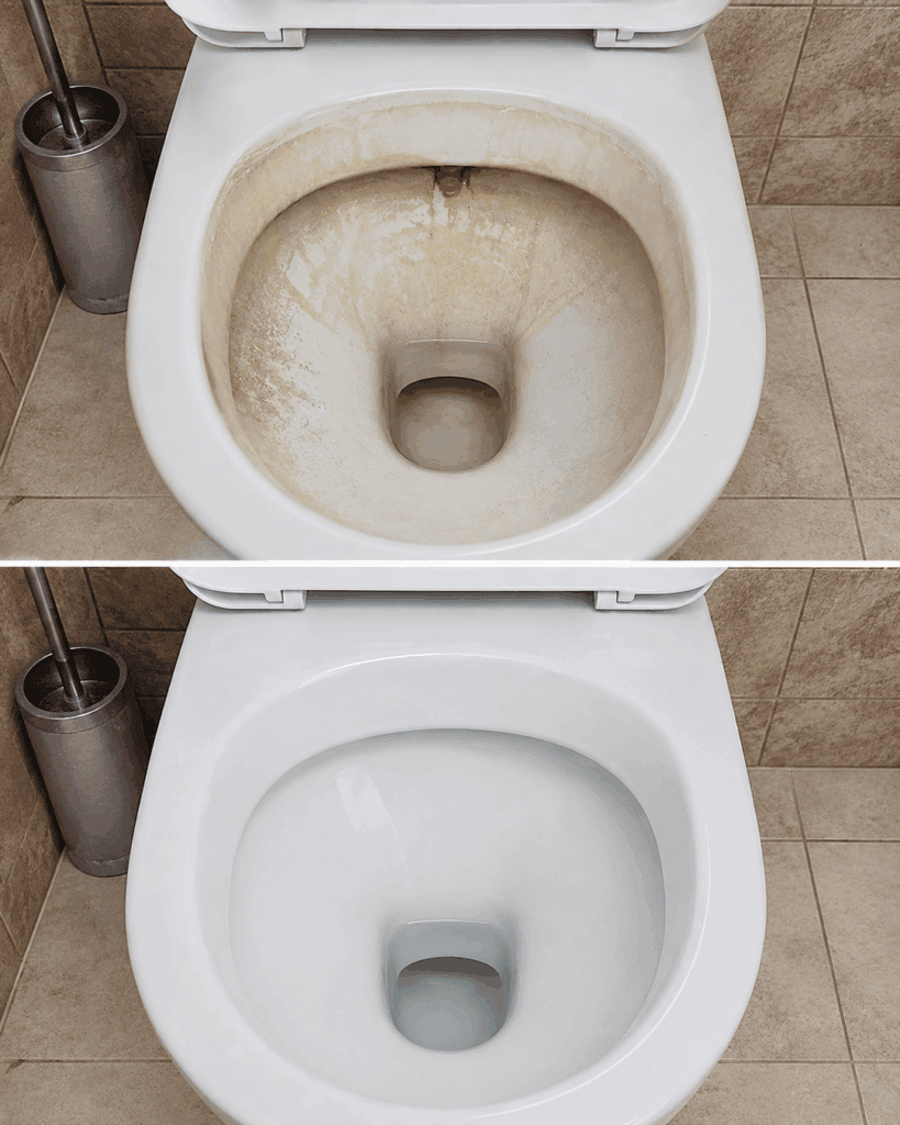 Vergilbte Toilette wieder sauber bekommen: So verschwinden Kalk, Urinstein und braune Ablagerungen