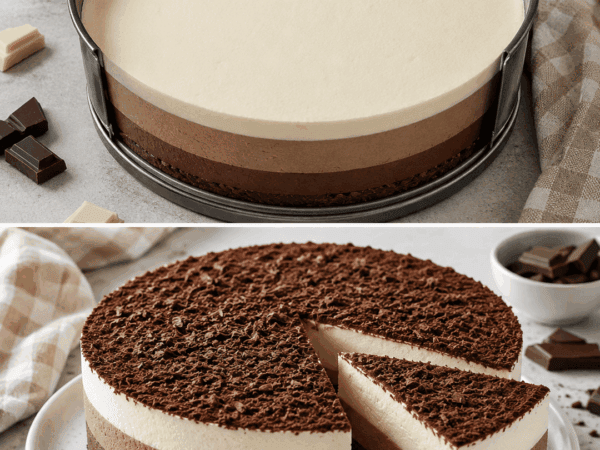 Himmlische Triple-Schoko-Torte ohne Backen – cremig, luftig und unwiderstehlich