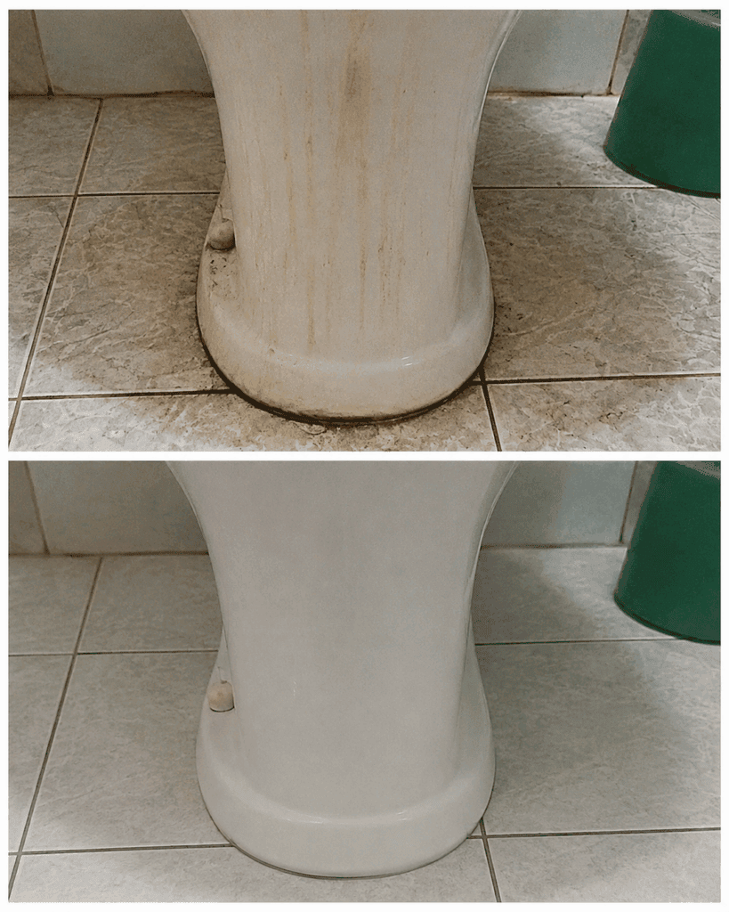 Vergilbte und verschmutzte Toilette? So wird der WC-Fuß wieder sauber – ohne aggressives Schrubben