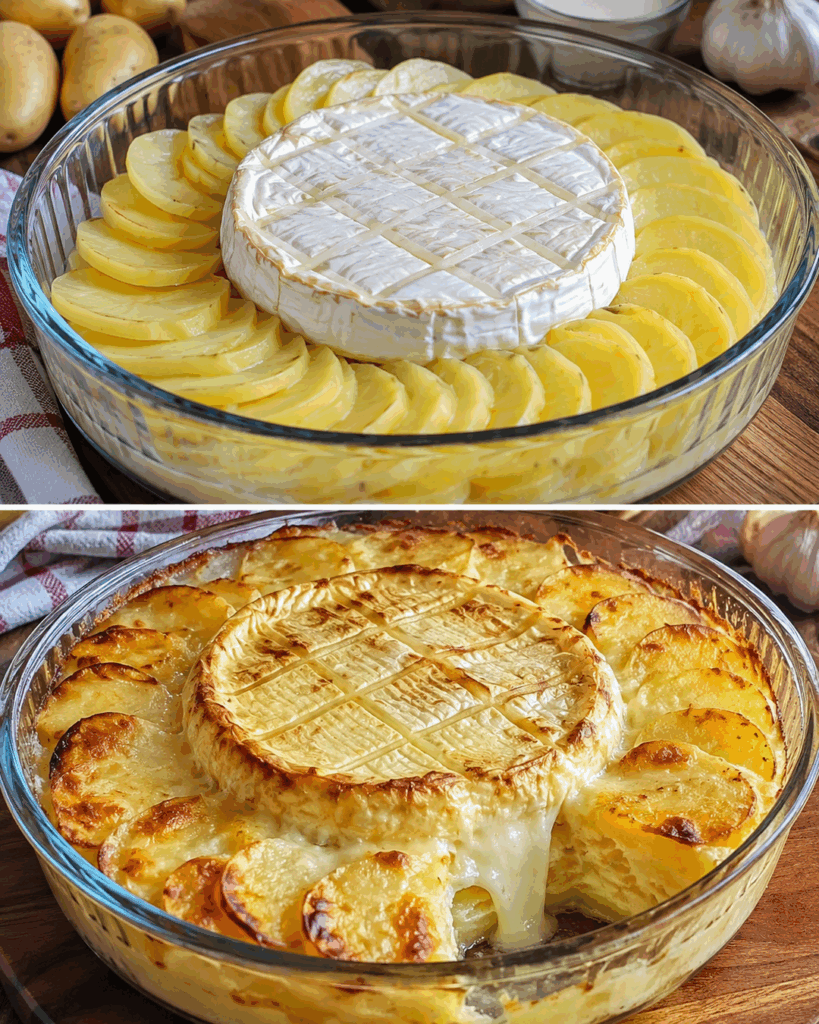 Dieses Kartoffel-Camembert-Gratin ist pure Ofenliebe – innen cremig, oben goldbraun und herrlich einfach