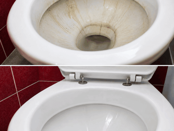 WC stark verschmutzt? So entfernst du Kalk, Urinstein und Ablagerungen gründlich