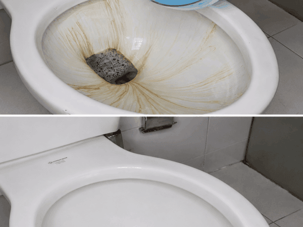 Stark verkalkte Toilette reinigen: So lösen Sie braune Ablagerungen sicher und gründlich