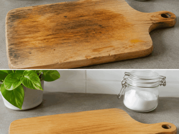 So wird ein altes Holz-Schneidebrett wieder sauber: Flecken und Gerüche schonend entfernen