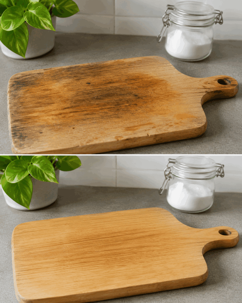 So wird ein altes Holz-Schneidebrett wieder sauber: Flecken und Gerüche schonend entfernen