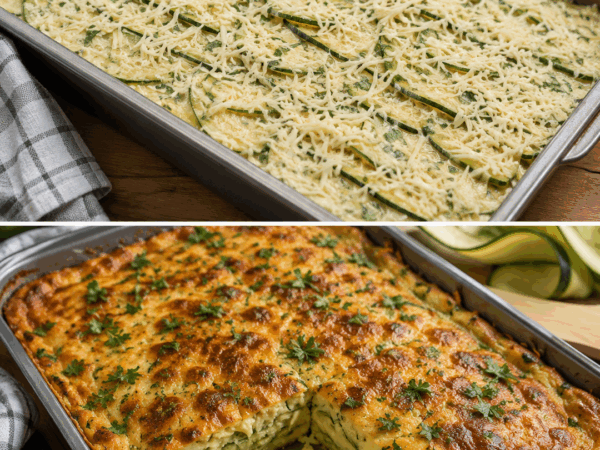 Saftiger Zucchini-Käse-Auflauf – goldbraun überbacken und herrlich cremig