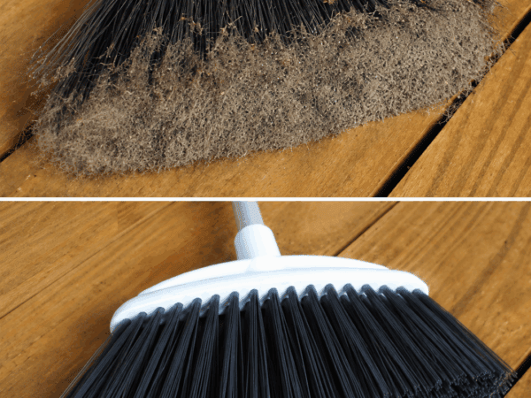 Dieser einfache Besen-Trick löst Haare und Staub aus den Borsten – ohne mühsames Zupfen