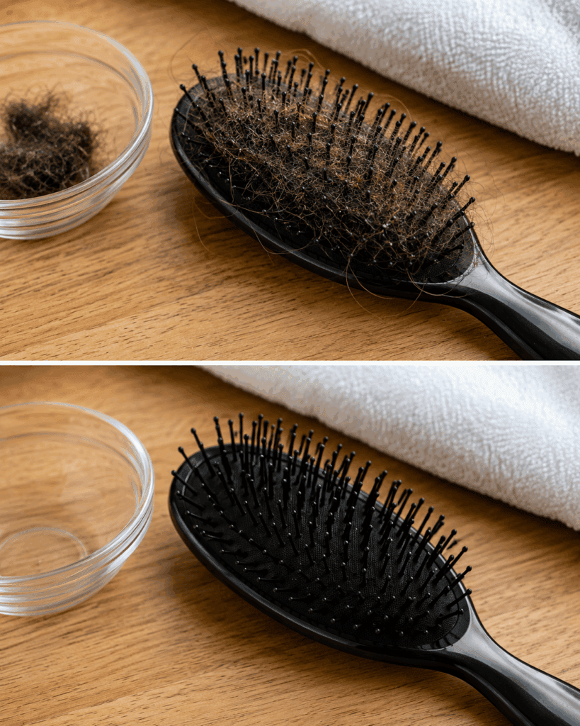 Haarbürste voller Haare? So wird sie in wenigen Minuten wieder sauber