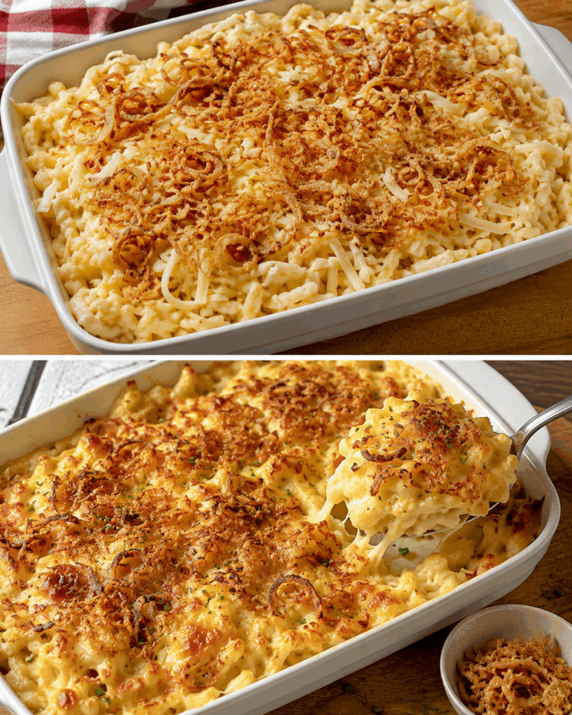 Käsespätzle mit Röstzwiebeln – herzhaft und wunderbar cremig