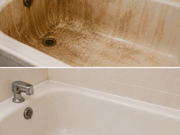 Stark verschmutzte Badewanne reinigen: So lösen Sie Seifenreste, Kalk und hartnäckigen Schmutz schonend