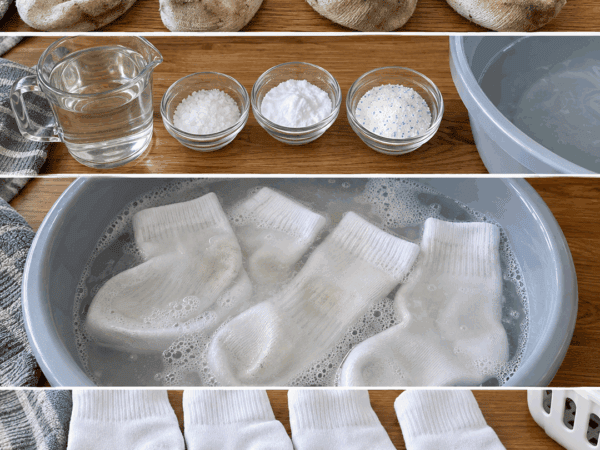 Weiße Socken wieder strahlend sauber: Diese einfache Einweichmethode löst hartnäckigen Grauschleier