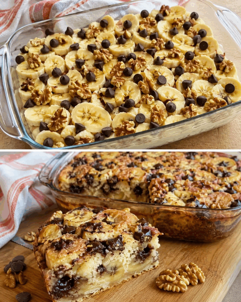 Saftiger Bananen-Schoko-Kuchen mit Walnüssen – so einfach, dass man ihn immer wieder backen möchte