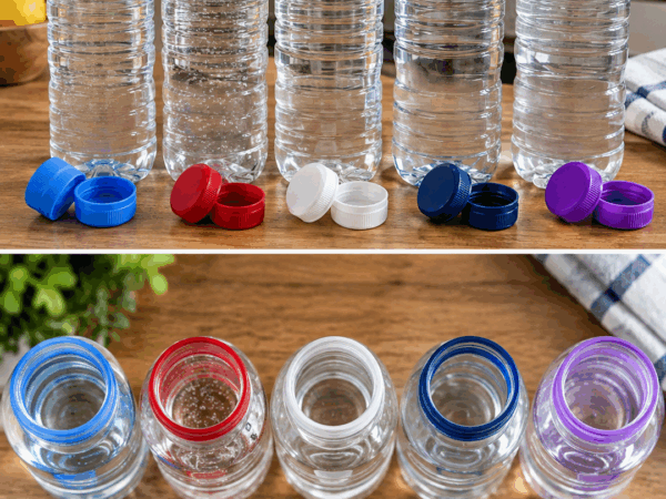Was bedeuten die Farben von Wasserflaschen-Verschlüssen wirklich? Dieser Irrtum hält sich hartnäckig