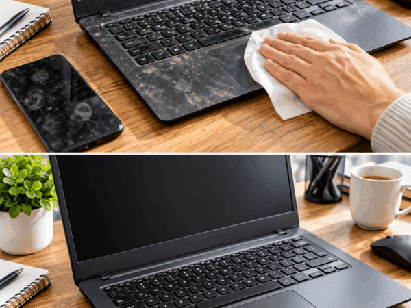 Laptop voller Staub und Fingerabdrücke? So wird Bildschirm und Tastatur schonend wieder sauber
