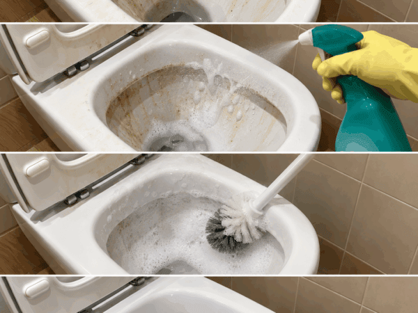 Vergilbte und stark verschmutzte Toilette reinigen: So wird die Schüssel wieder hygienisch sauber