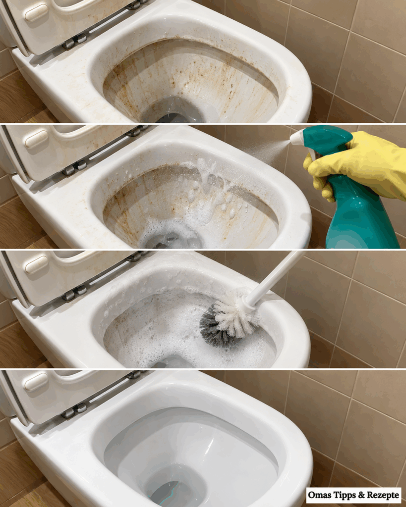 Vergilbte und stark verschmutzte Toilette reinigen: So wird die Schüssel wieder hygienisch sauber