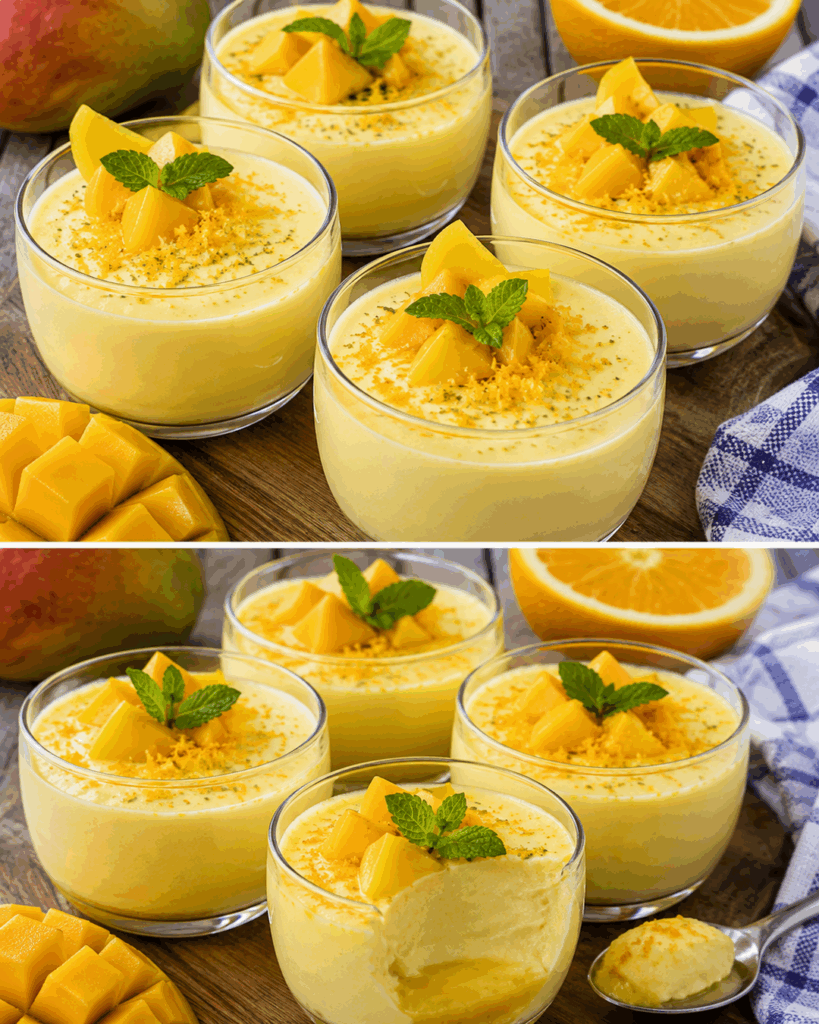 Diese Mango-Orangen-Creme ist in 15 Minuten vorbereitet – so fruchtig und cremig, dass jeder nach dem Rezept fragt