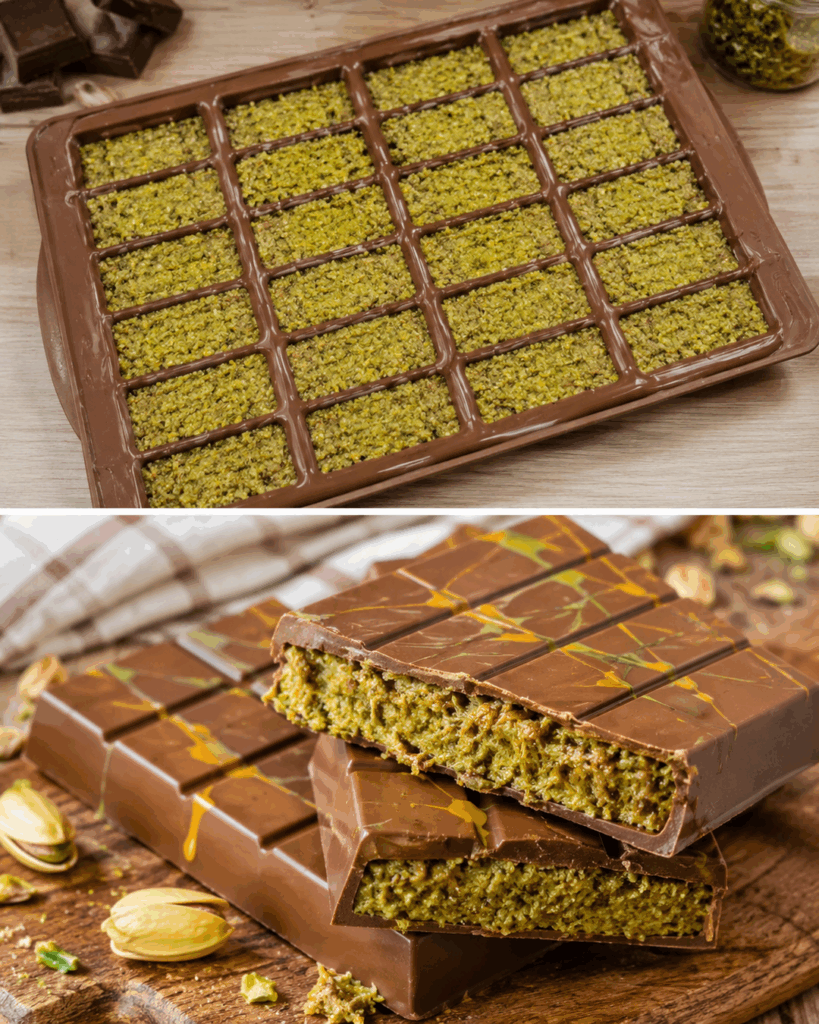 Dubai-Schokolade selber machen: Knusprige Pistazien-Kadayif-Schokolade wie vom Chocolatier