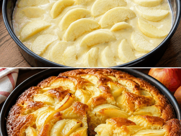 Saftiger Apfelkuchen ohne Zucker und Butter – unglaublich weich mit nur 5 Zutaten