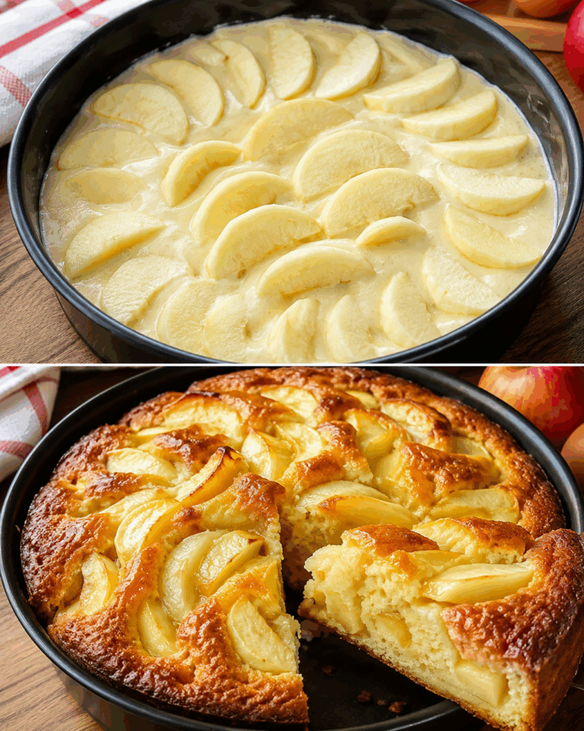 Saftiger Apfelkuchen ohne Zucker und Butter – unglaublich weich mit nur 5 Zutaten