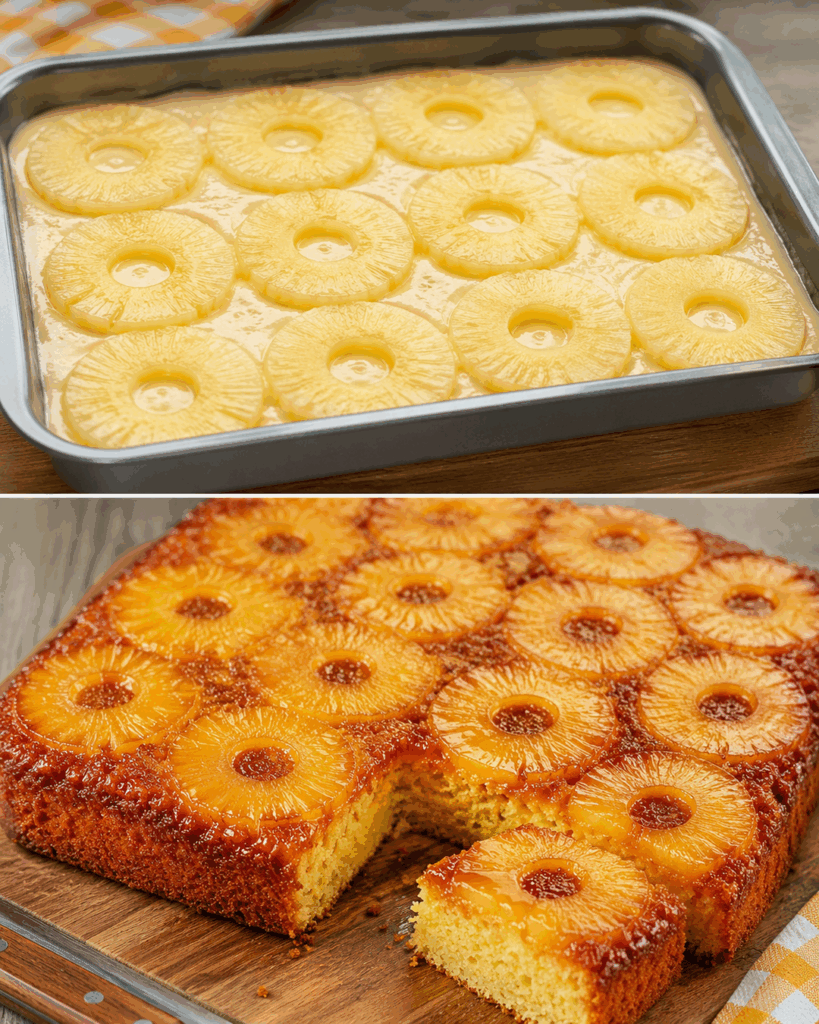 Dieser Ananas-Kuchen wird beim Stürzen zum Hingucker – saftig, karamellig und herrlich einfach