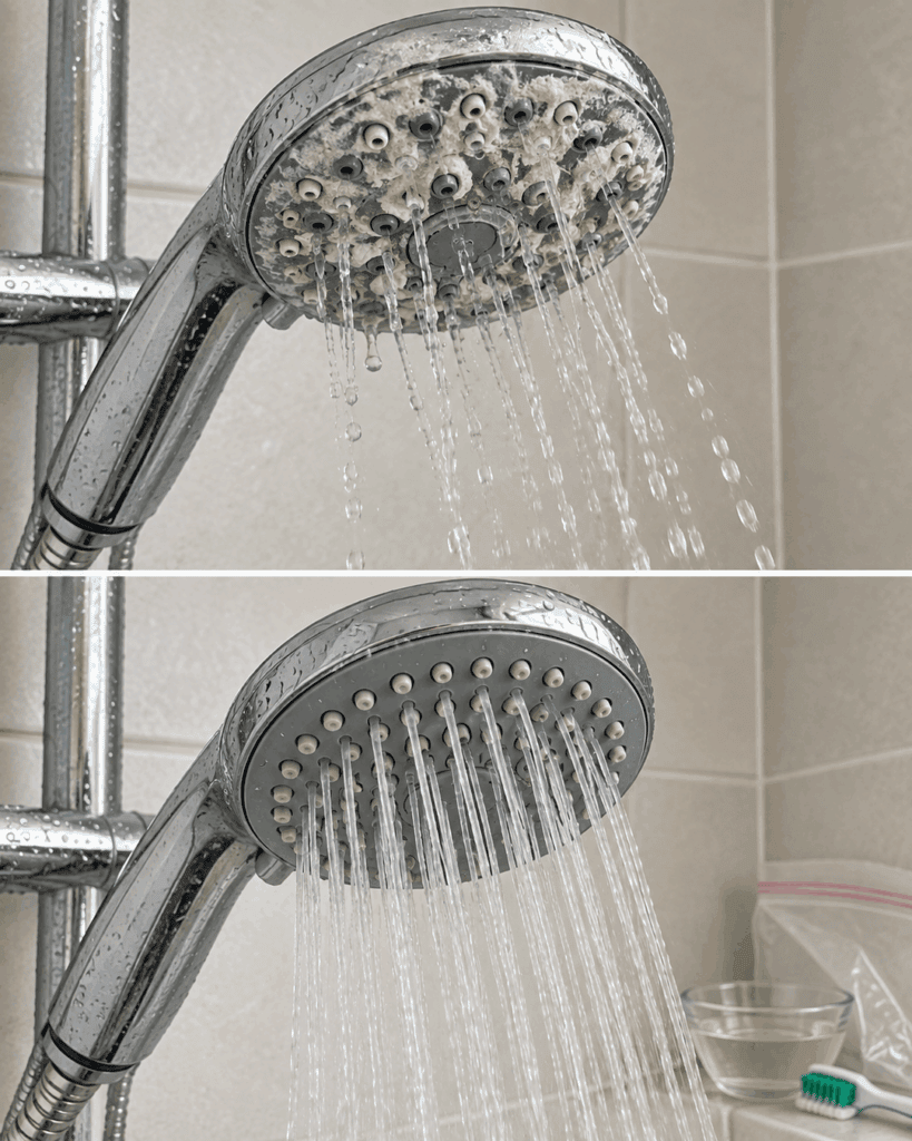 Verstopfter Duschkopf? Mit diesem einfachen Entkalkungs-Trick fließt das Wasser wieder gleichmäßig