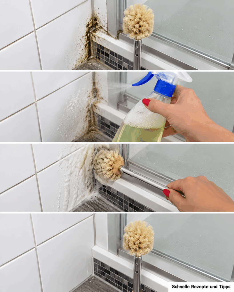 Schwarze Flecken in der Dusche? So wird die schmutzige Ecke gründlich sauber – ohne gefährliche Mischungen