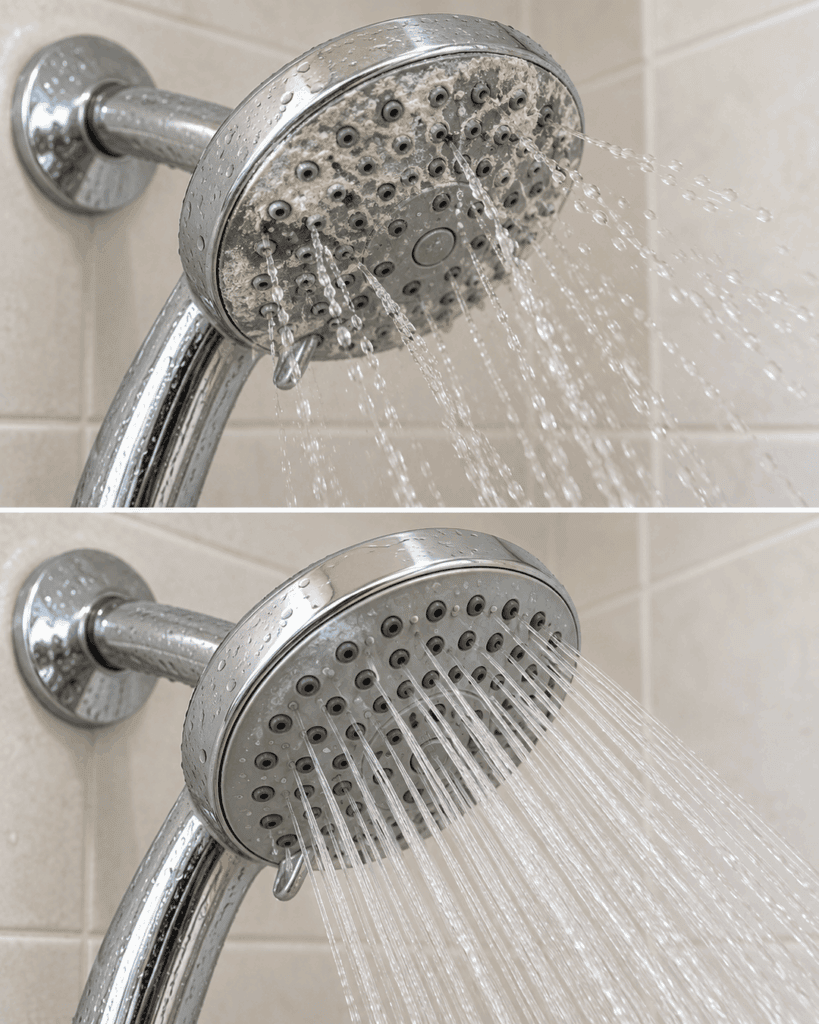 Duschkopf verkalkt und kaum noch Druck? So wird der Wasserstrahl wieder kräftig und gleichmäßig