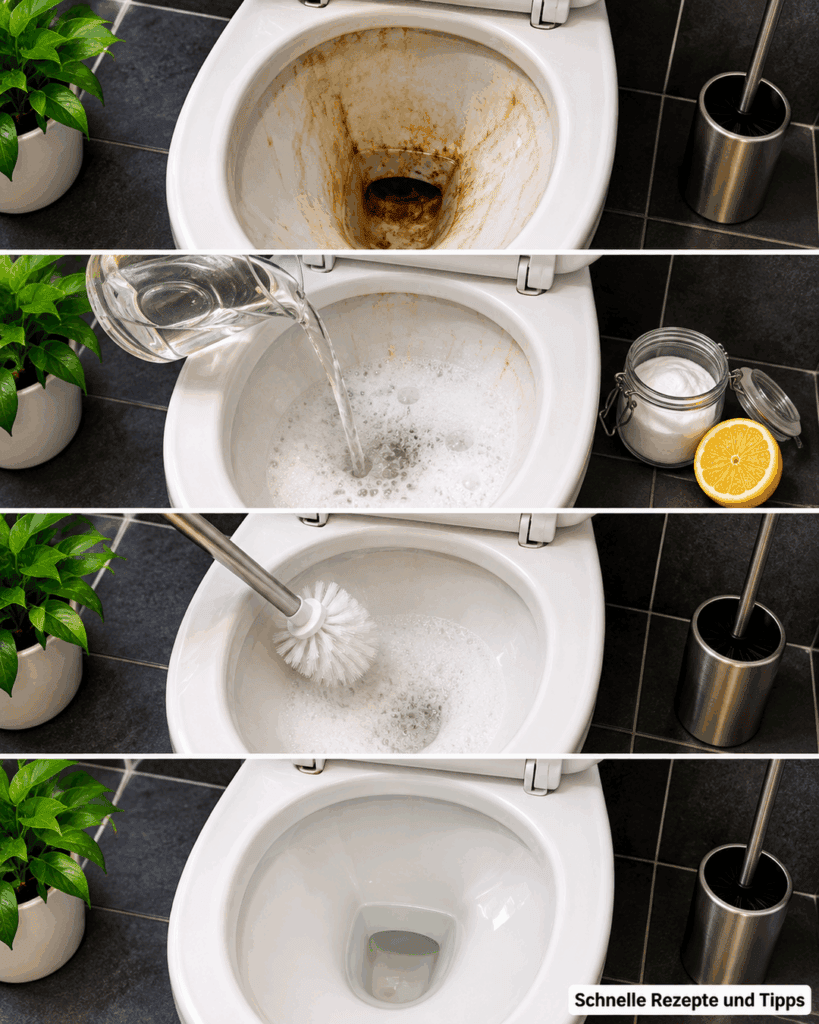 Toilette wieder strahlend sauber: So verschwinden Kalk, Urinstein und braune Ablagerungen gründlich