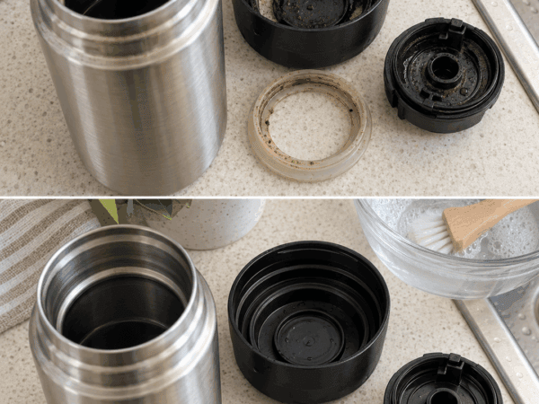Thermoskanne riecht trotz Spülen nach Kaffee? Diese versteckte Stelle im Deckel wird oft vergessen