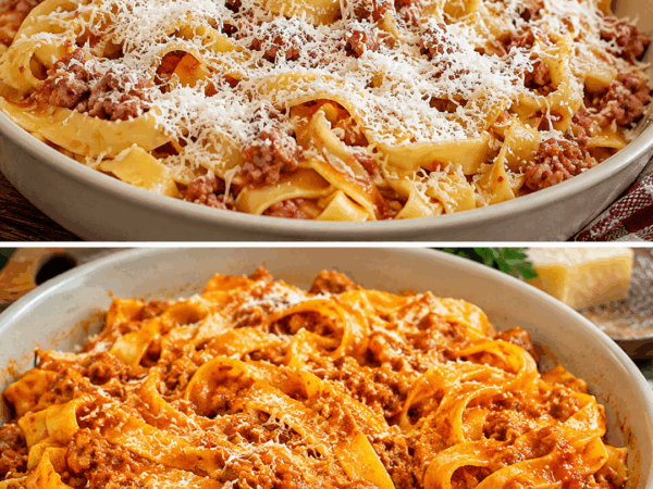 Cremige Hackfleisch-Tagliatelle in Tomaten-Sahne-Sauce – dieses einfache Familienessen macht garantiert Lust auf Nachschlag