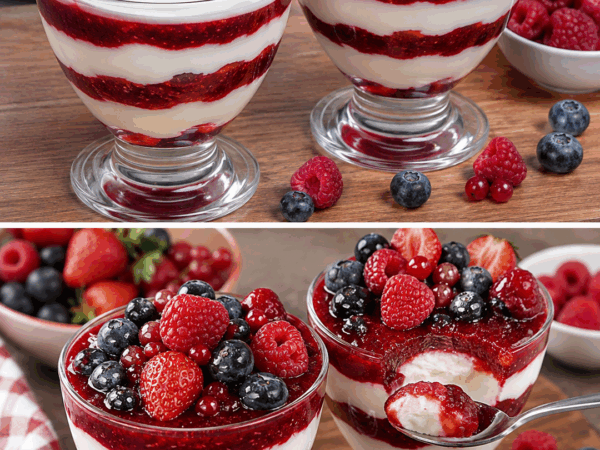 Dieses Beeren-Parfait ist in 20 Minuten fertig – cremig, fruchtig und unwiderstehlich frisch