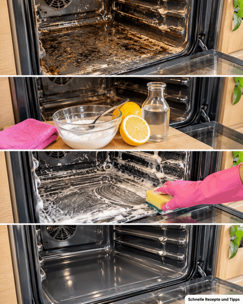 Backofen reinigen ohne aggressive Chemie: Mit diesem einfachen Hausmittel-Trick löst sich eingebrannter Schmutz leichter
