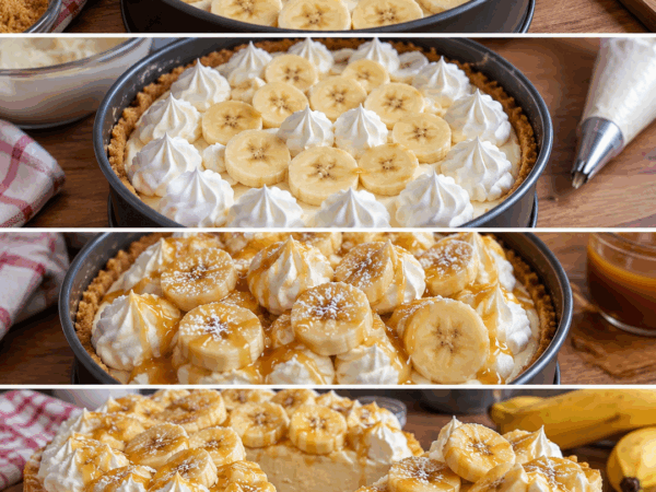 Cremiger Bananen-Karamell-Cheesecake – ein unwiderstehlicher Kuchen für die ganze Familie