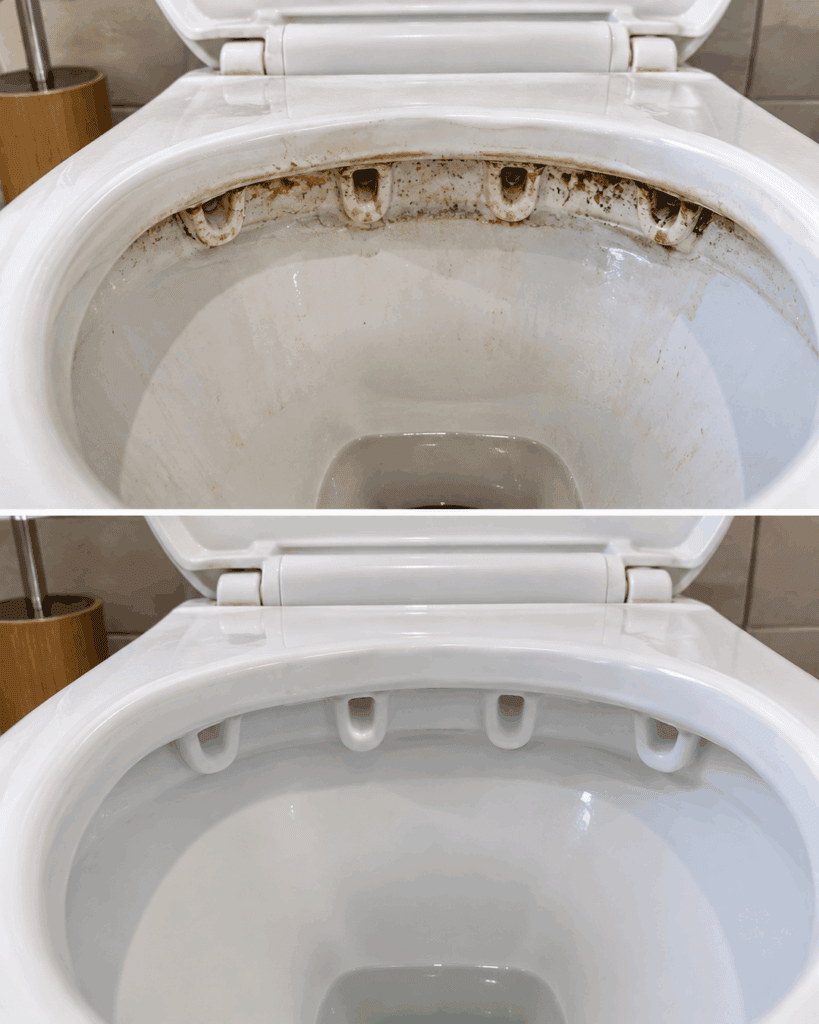 Toilettenrand noch schmutzig? So lösen Sie hartnäckige Ablagerungen unter dem Rand gründlich