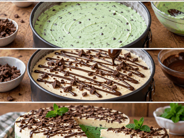 Cremige Schoko-Minz-Torte ohne Backen – herrlich frisch, schokoladig und ein echter Hingucker