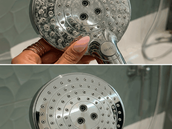 Verkalkter Duschkopf? Mit diesem einfachen Haushaltstrick wird er wieder sauber und der Wasserstrahl gleichmäßig