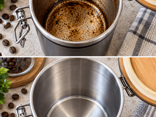 Eingebrannte Kaffeeablagerungen im Edelstahlbehälter? Mit dieser einfachen Methode wird er wieder sauber
