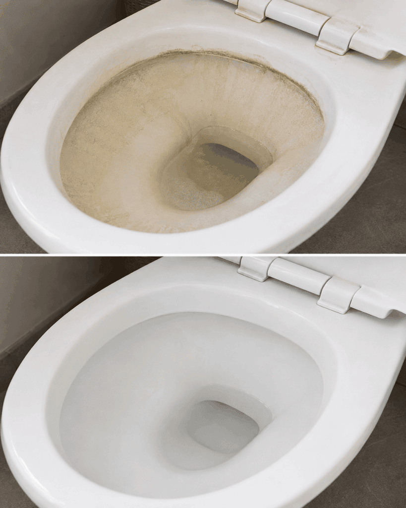 Stark verkalkte Toilette? So lösen Sie gelbe und braune Ablagerungen gründlich