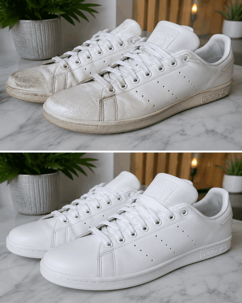 Weiße Sneaker wieder sauber bekommen: Mit dieser einfachen Methode sehen sie deutlich frischer aus
