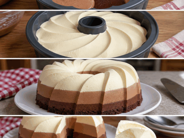 Dreifache Schokoladen-Mousse-Torte – cremig, luftig und ein echter Hingucker